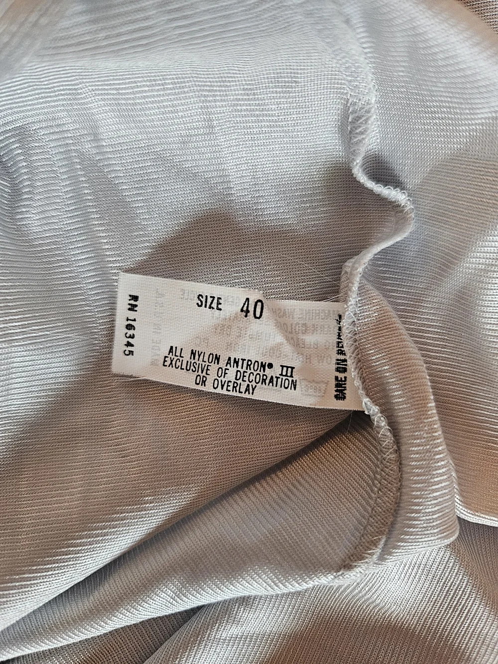 Vintage Vanity Fair Slip Silver With New Tag Sz 40
